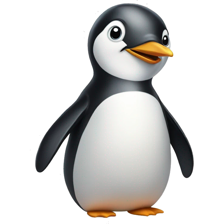 happy penguin emoji