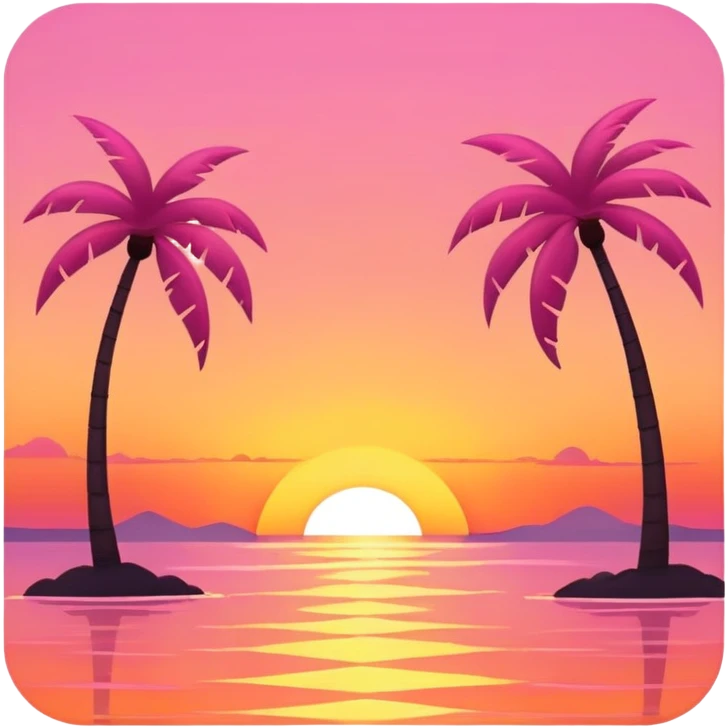 Summer sunset aesthetic  emoji