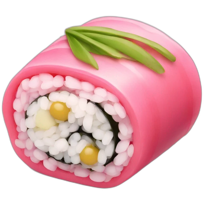 Pink sushi emoji
