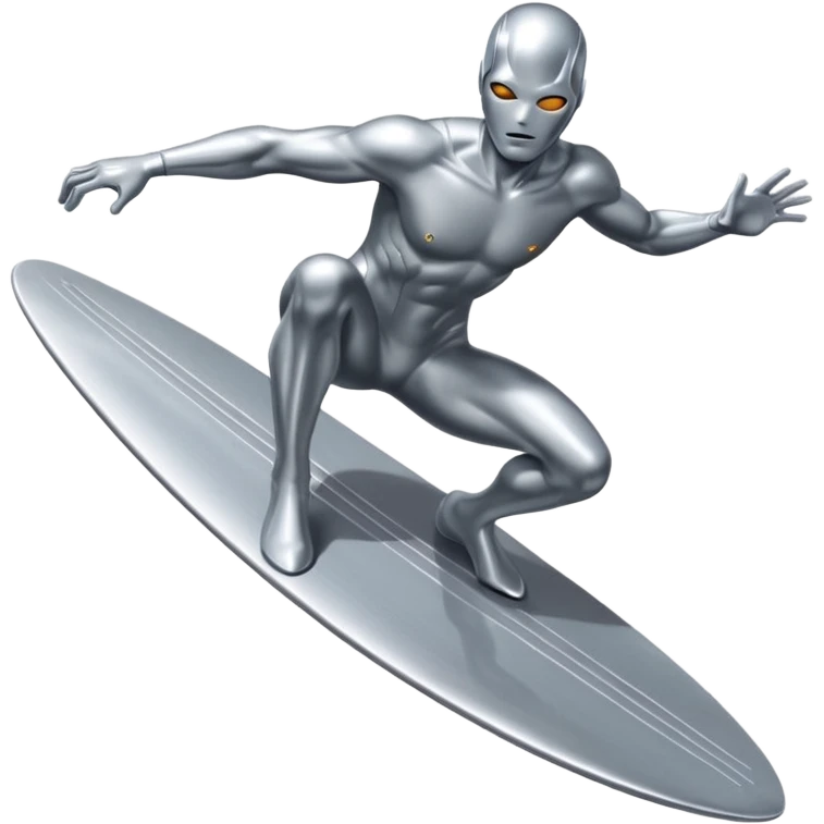 Surfista prateado  emoji