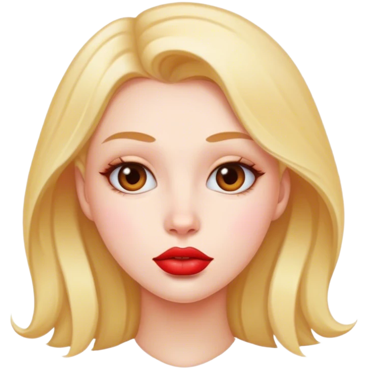 full lips girl emoji
