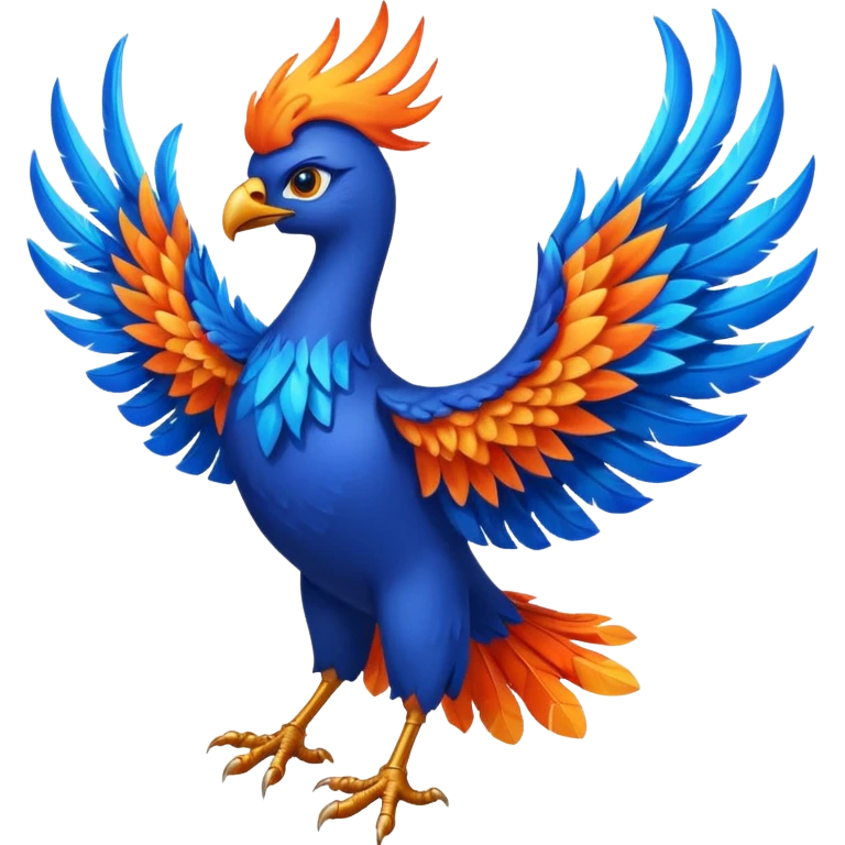 A blue version of 🐦‍🔥 (it’s a Phoenix) emoji