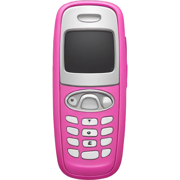 pink flip phone emoji