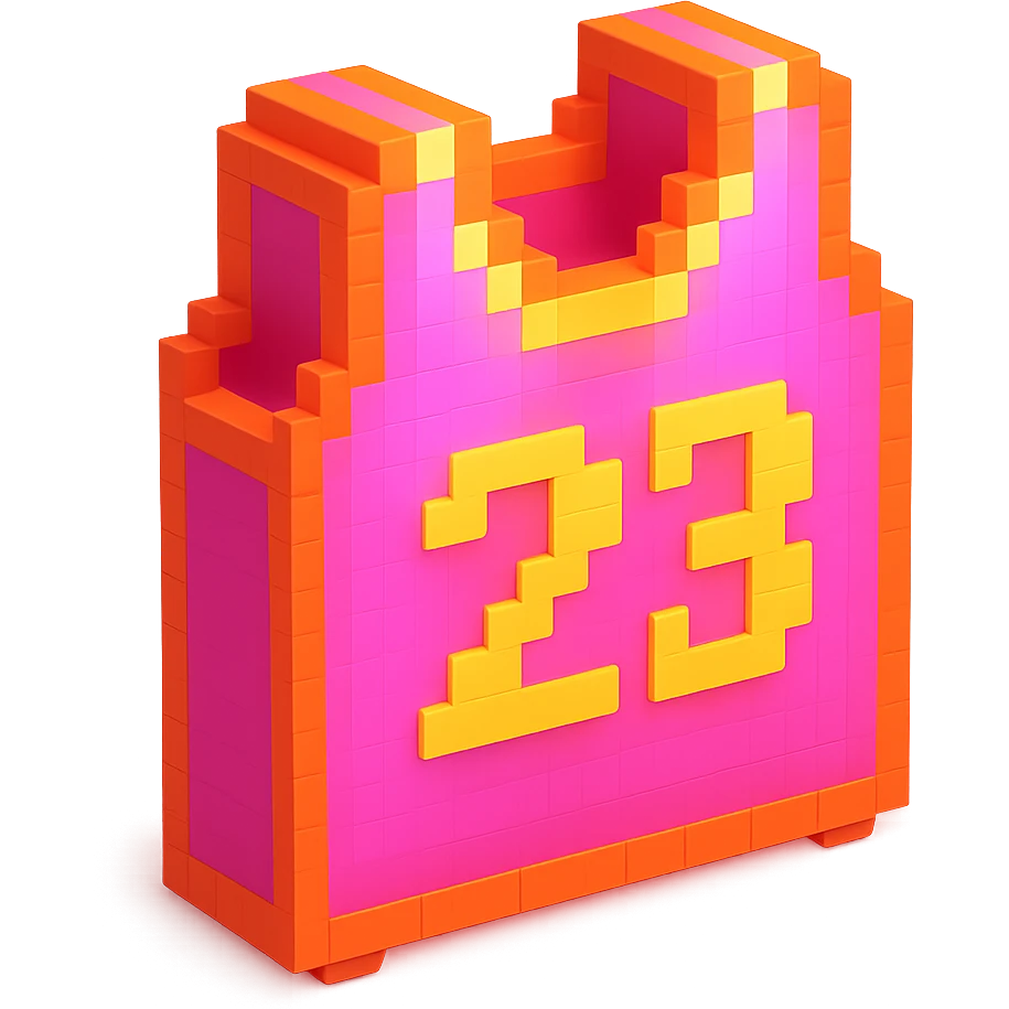 светящейся розовая баскетбольная майка с надписью "23", no background emoji