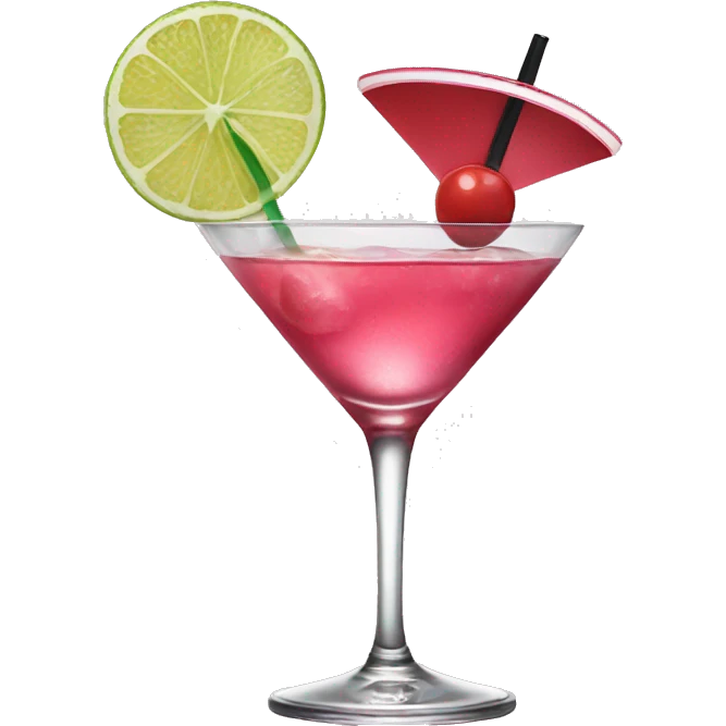 a cosmopolitan cocktail  emoji