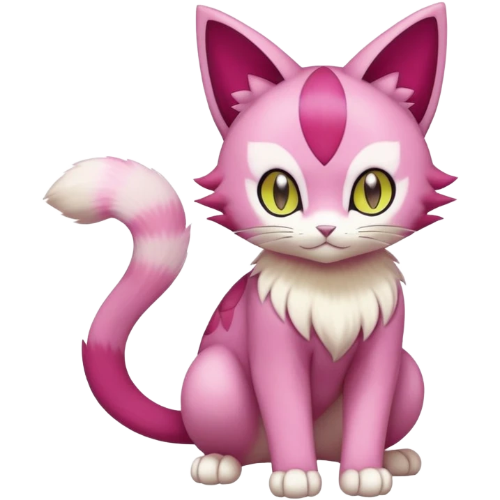 Liepard-Skitty-Delcatty-Pokémon-Fakémon-hybrid-creature (full body) emoji