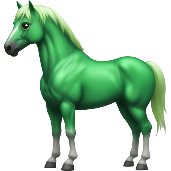 muscle horse green emoji