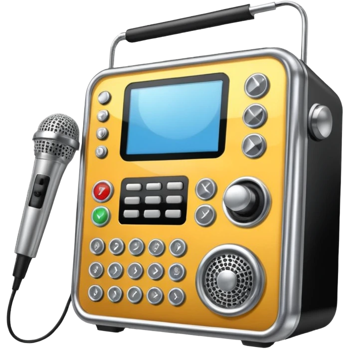Karaoke machine emoji