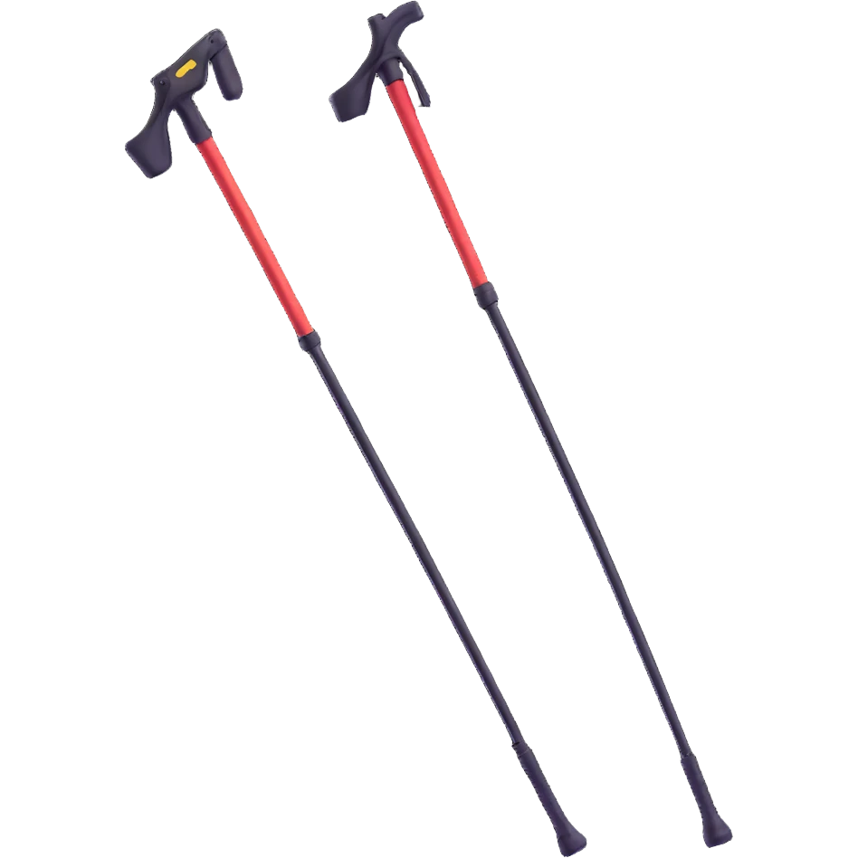 hiking poles, trekking poles emoji