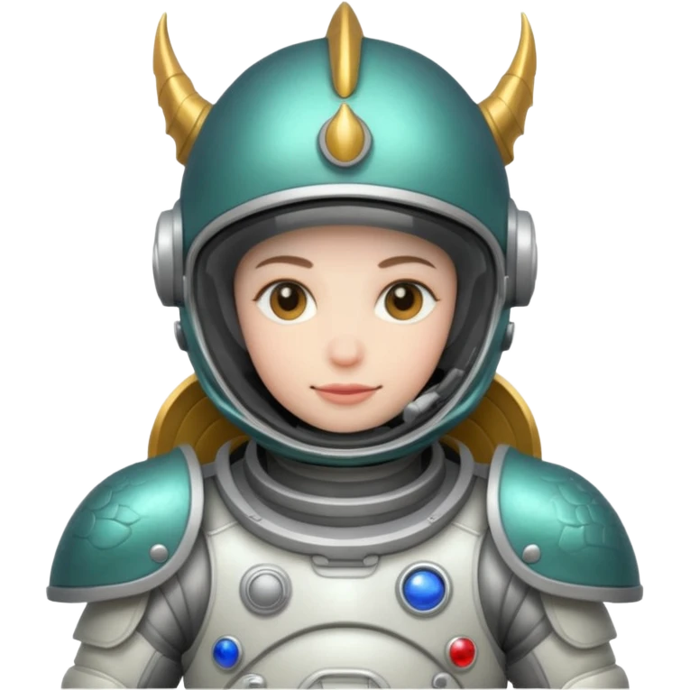 closed helmet astronaut riding dragon emoji