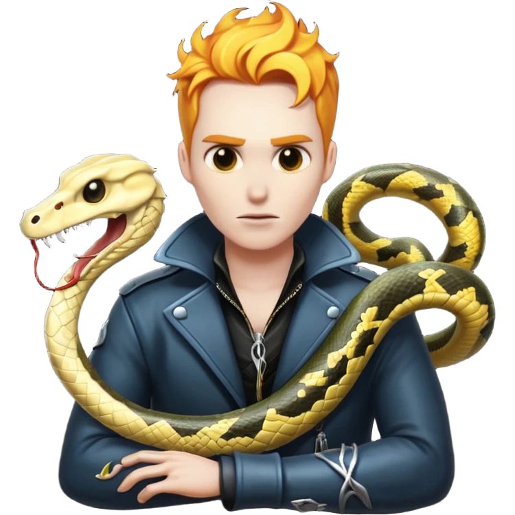 Змея питон призрачный гонщик emoji