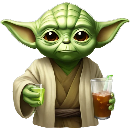 Yoda-drink-coca emoji