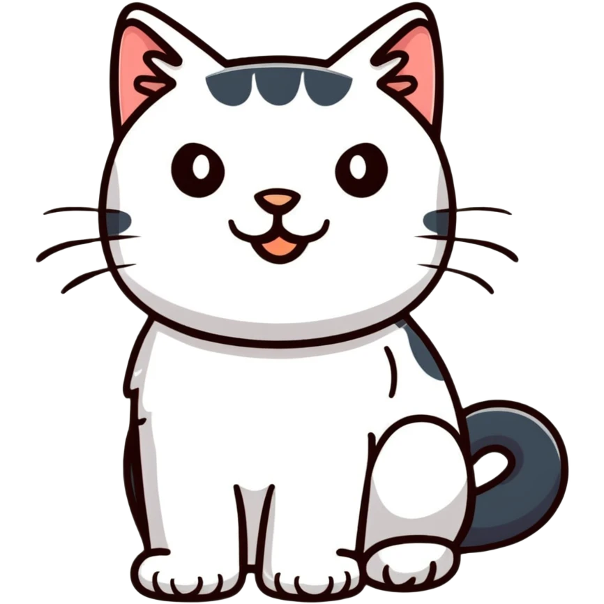 A cat with 100 foots emoji
