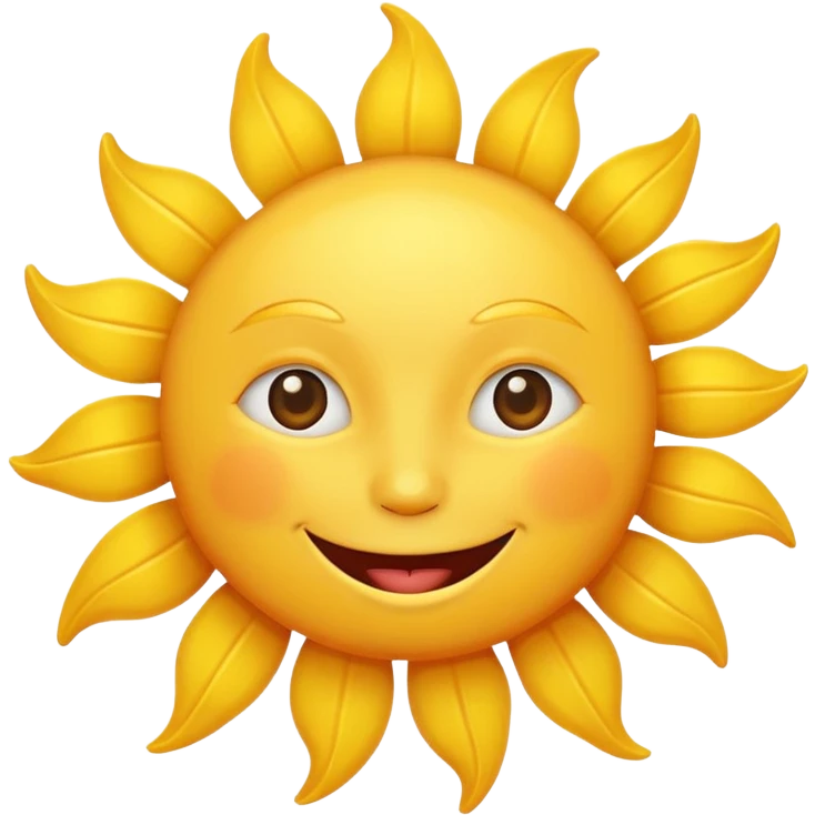 smiling sun emoji emoji