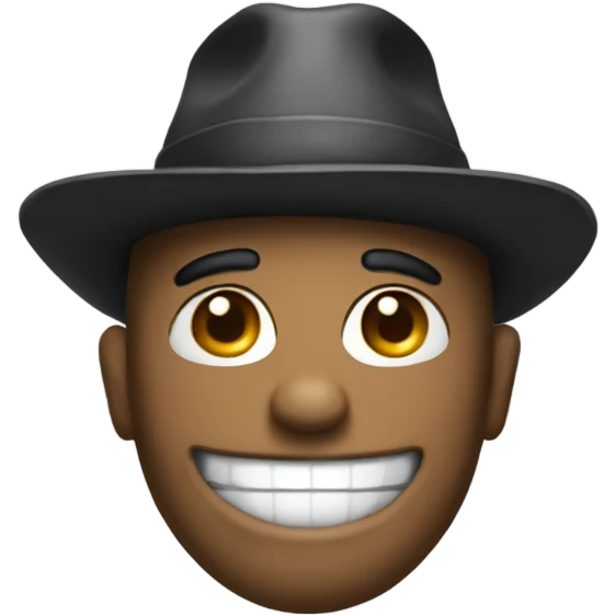 Lol with a hat on emoji