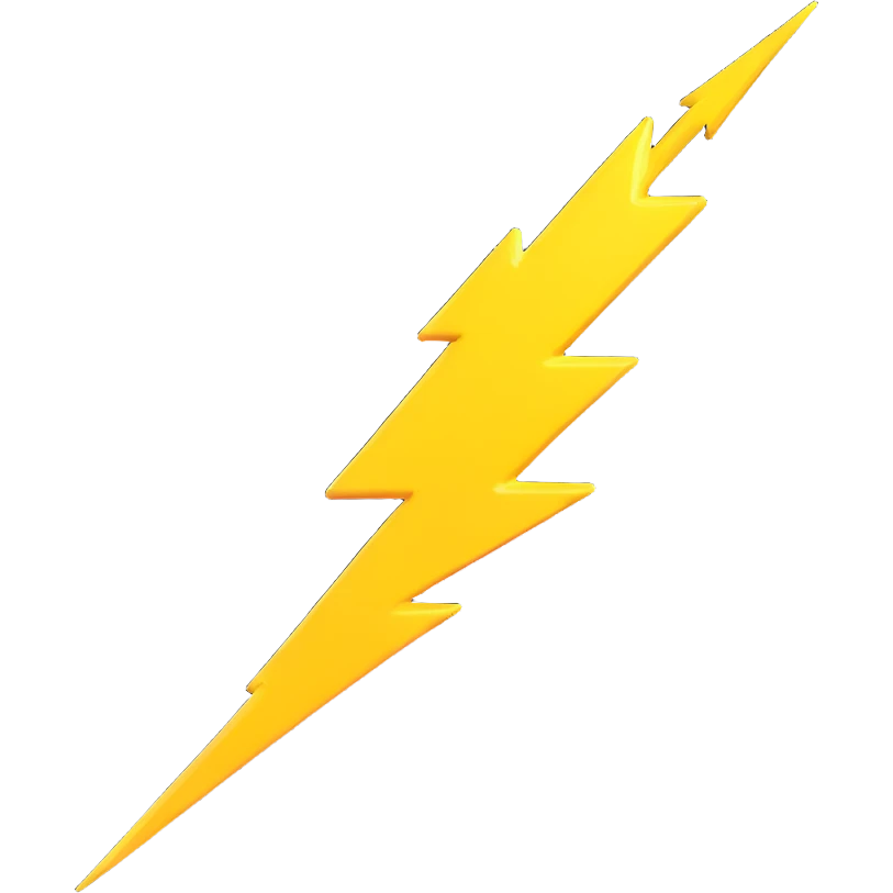 lightning bolt object emoji