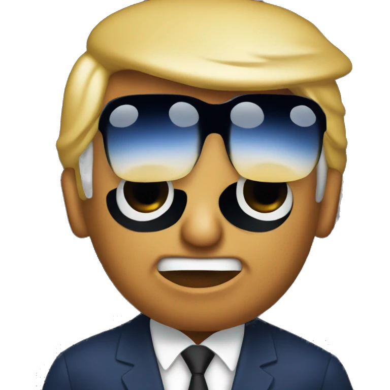 trump enjoying listenning music emoji