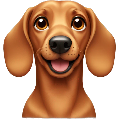 a daschund dog  emoji