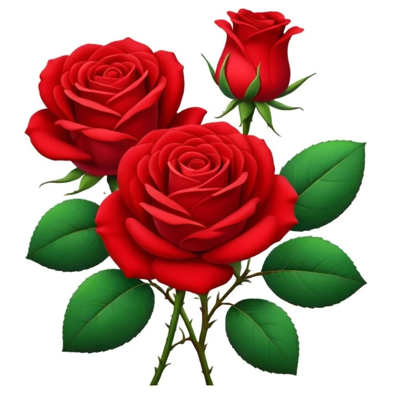 Rose flowers 
 emoji
