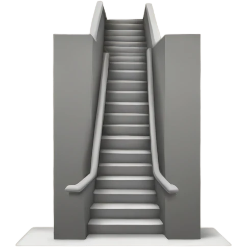 Stairway with legs underneath  emoji