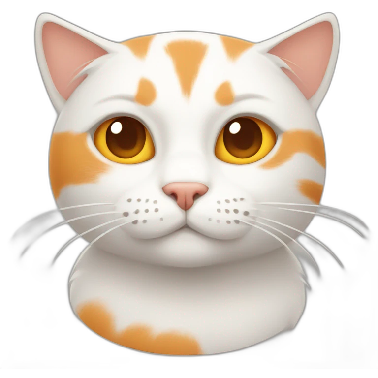 orange and white cat emoji