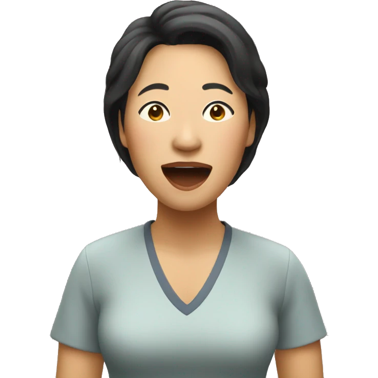 asian mom singing emoji