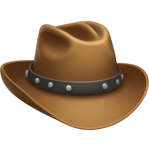 Tipping cowboy hat emoji