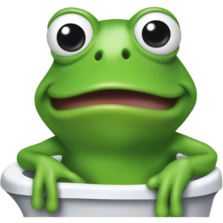kermit head in toilet emoji