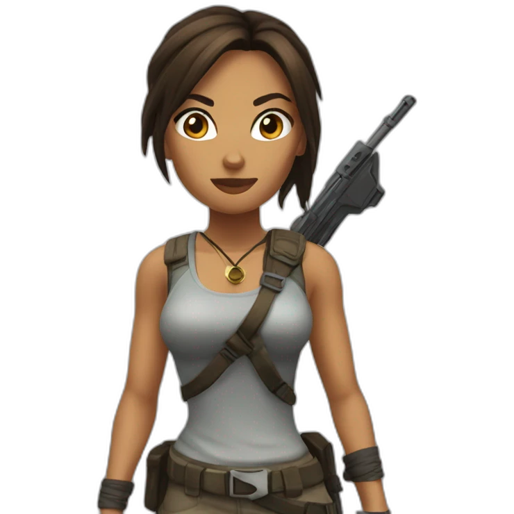 lara croft emoji