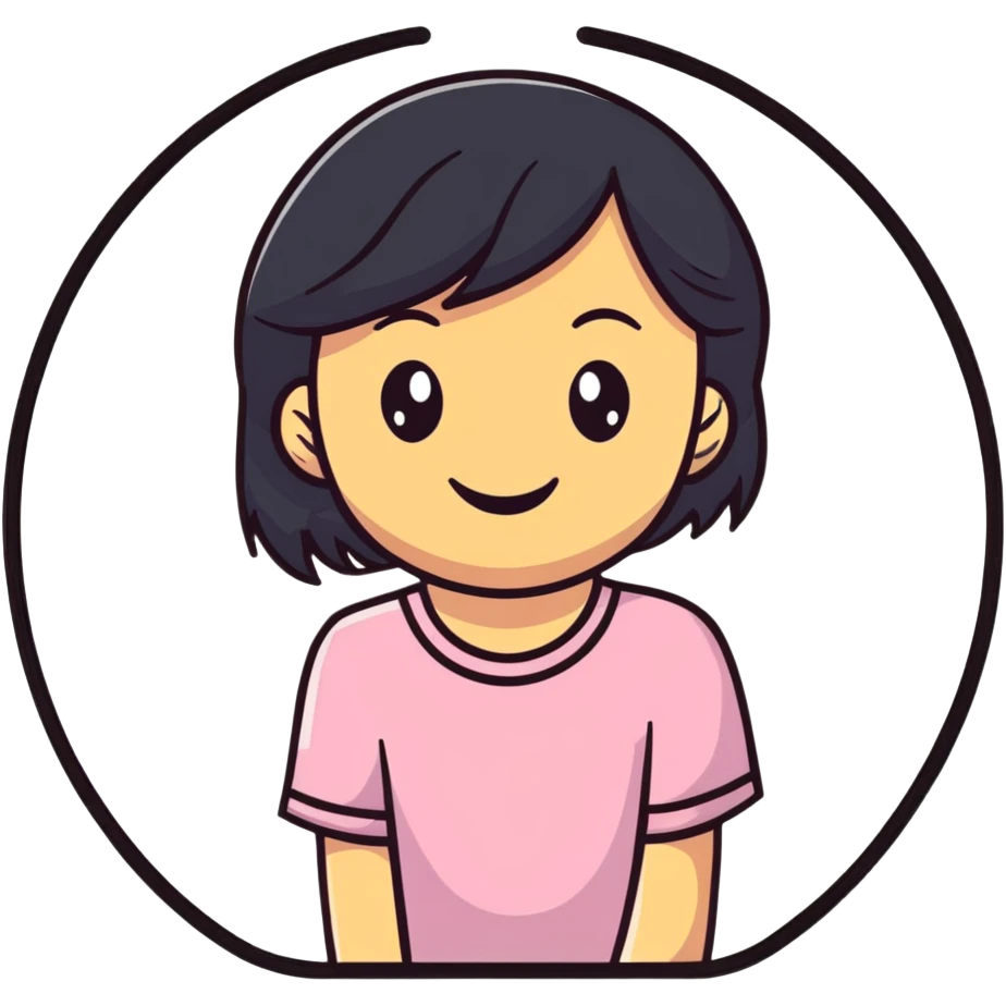 girl with smile emoji