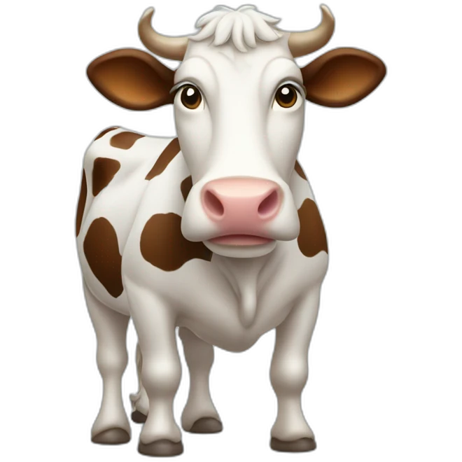 Cow on two feet emoji