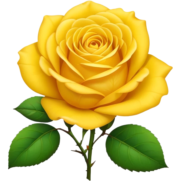 Yellow rose emoji