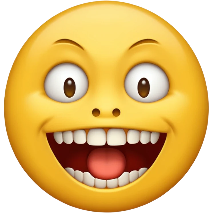 A wtf emoji, with letters emoji