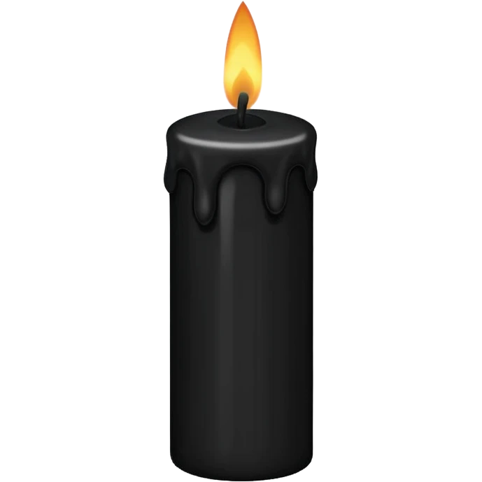 Black candle emoji