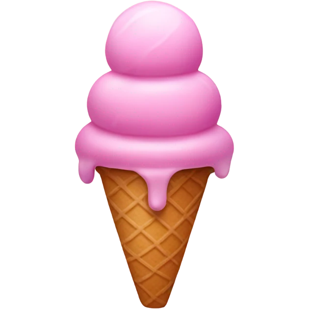 Pink ice cream emoji