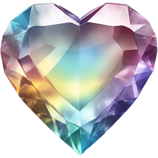 Crystal heart emoji