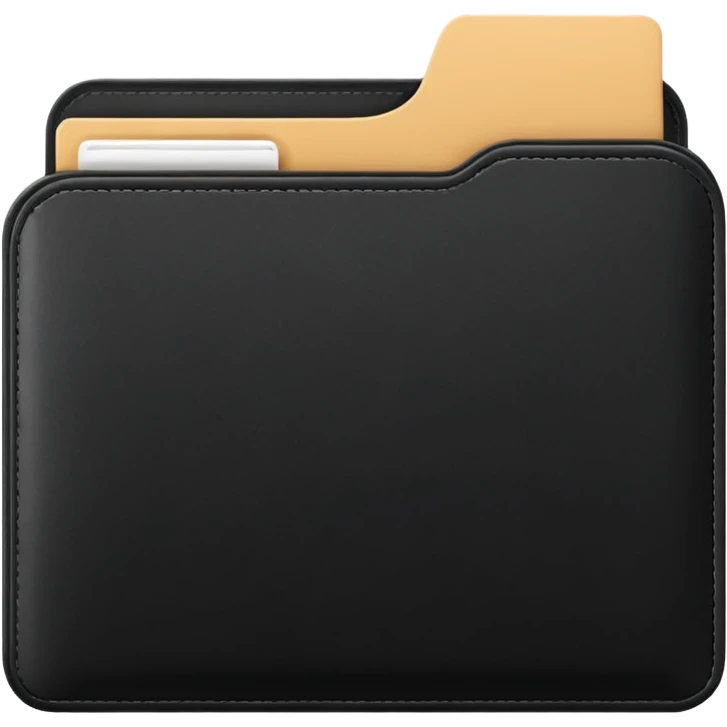 black folder emoji