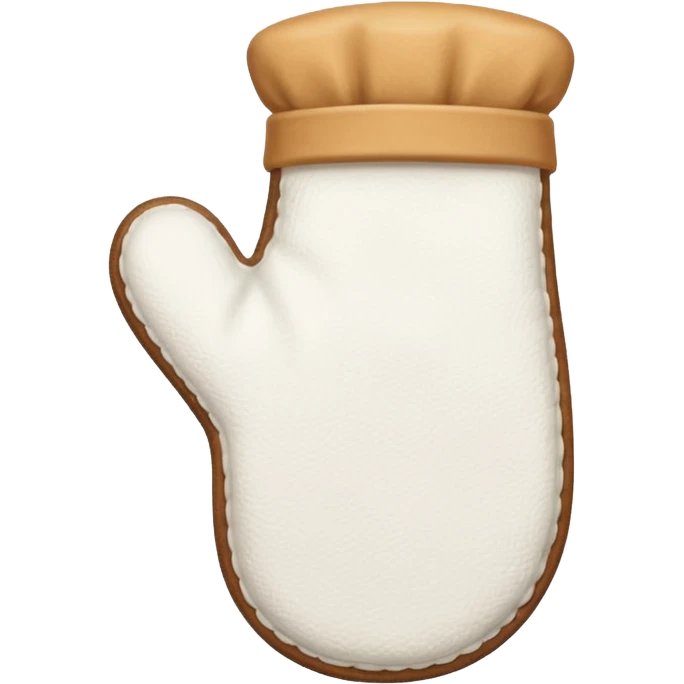A white baking mitten emoji