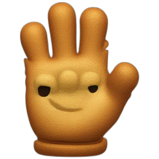 super mario glove finger pointing emoji