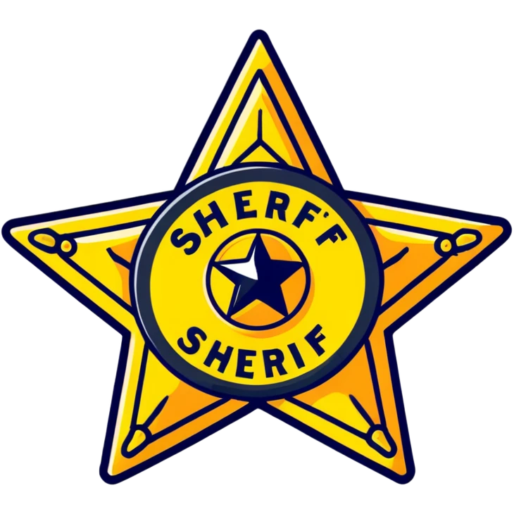 western sheriff badge emoji
