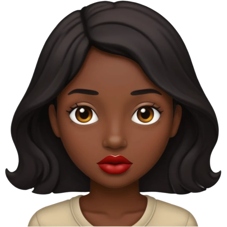 Black lips only emoji