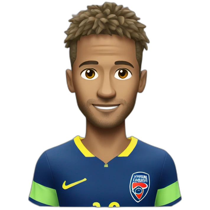 Neymar realistic football player emoji