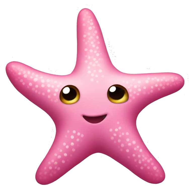 Pink starfish emoji