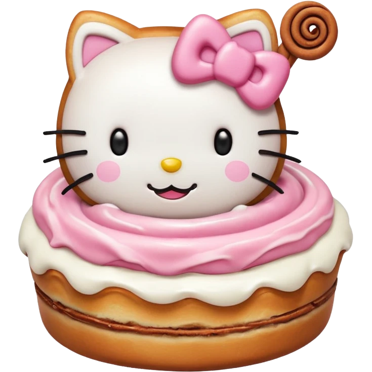 Cinnamon roll hello kitty & friends emoji