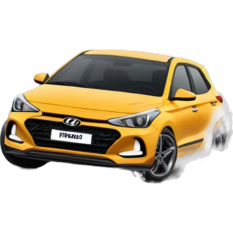 Hyundai i20 drifting  emoji