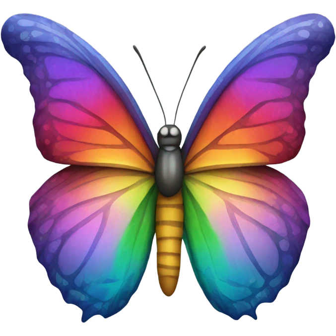 rainbow butterfly emoji