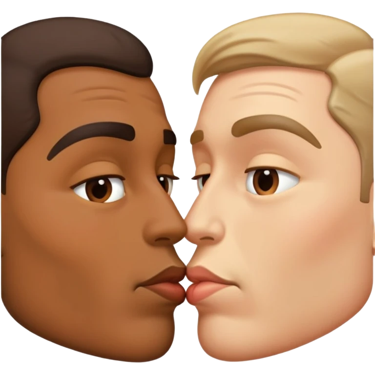 two men kissing emoji