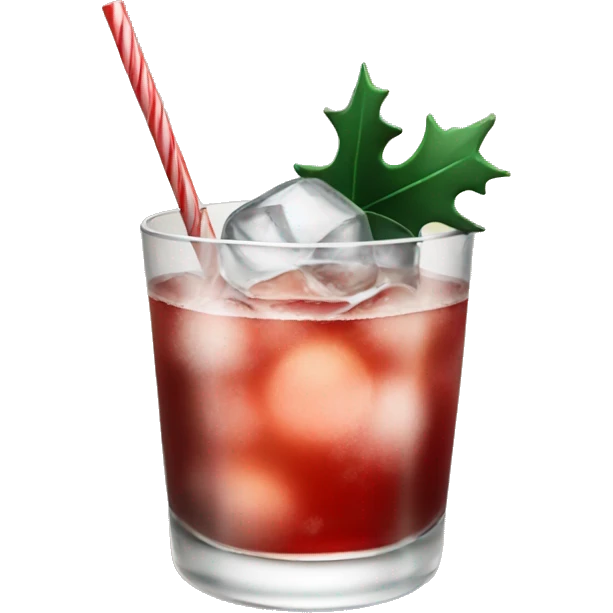 Christmas cocktail emoji