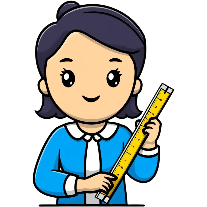 full body mad female teacher with ruler emoji