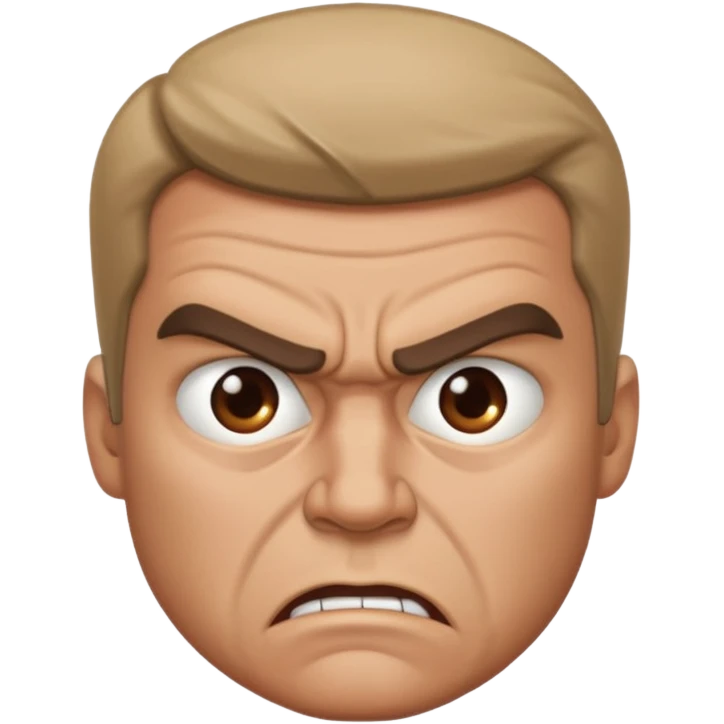 Angry man emoji
